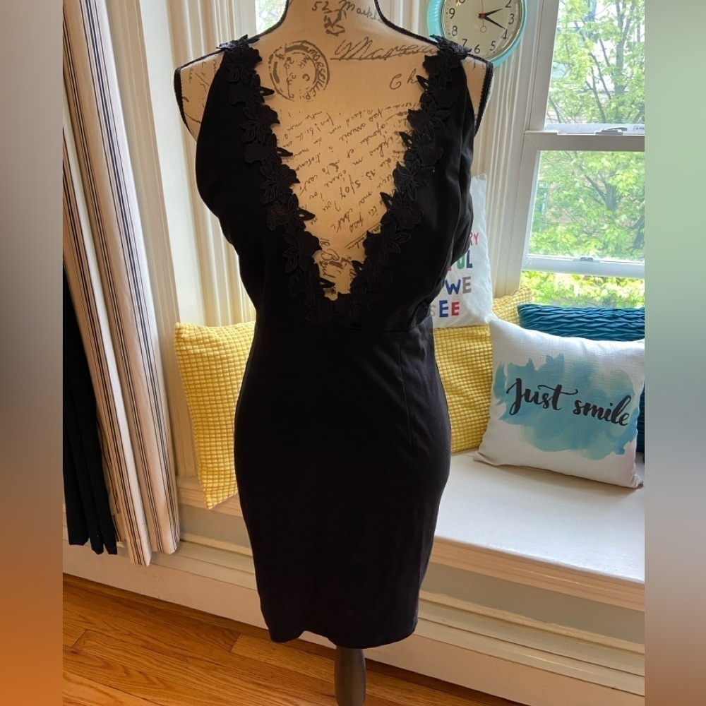 WYLDR blazing lace trim mini dress L